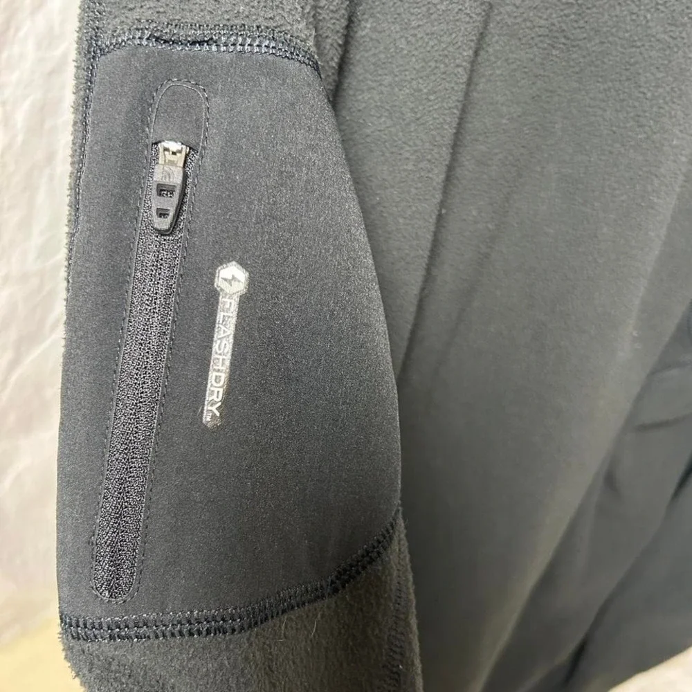 The North Face‎ FlashDry Mens Large Black  1/4 Zip Pullover Hiking Activewear
